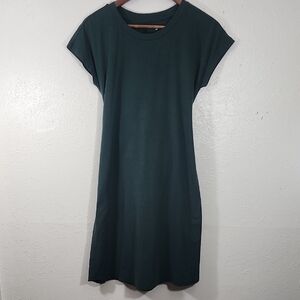 Universal Standard Stretchy Wrap Green Dress Size 2XS